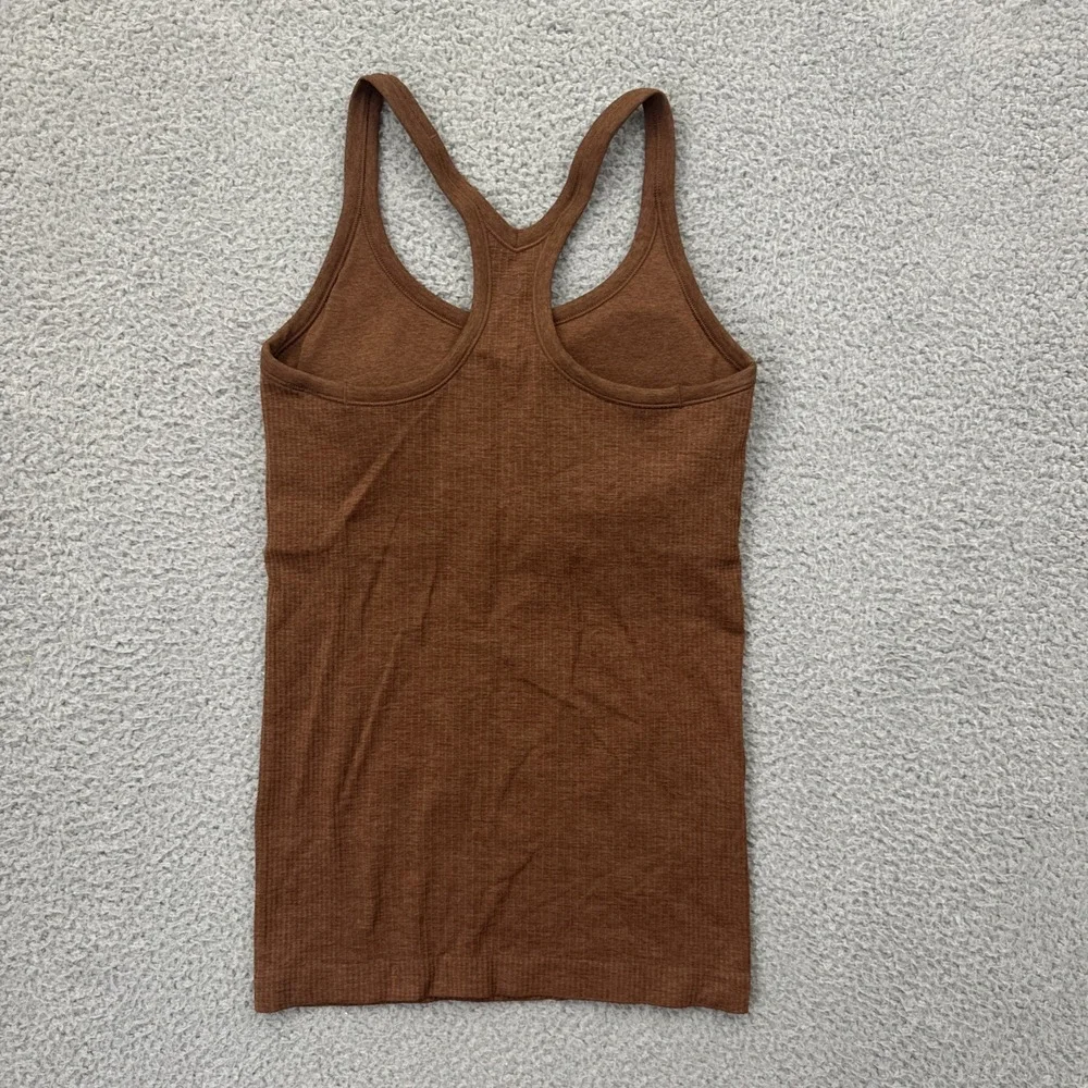 Lululemon Ebb To Street Tank Top Roasted Brown Athletic Athleisure Women's 6